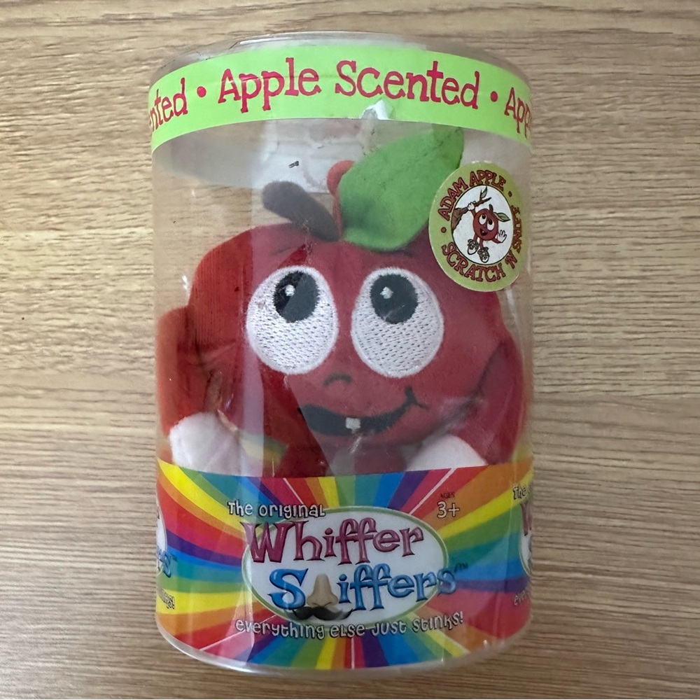 The Original Whiffer Sniffers Apple Scented -ADAM APPLE Key Chain  Backpack Clip